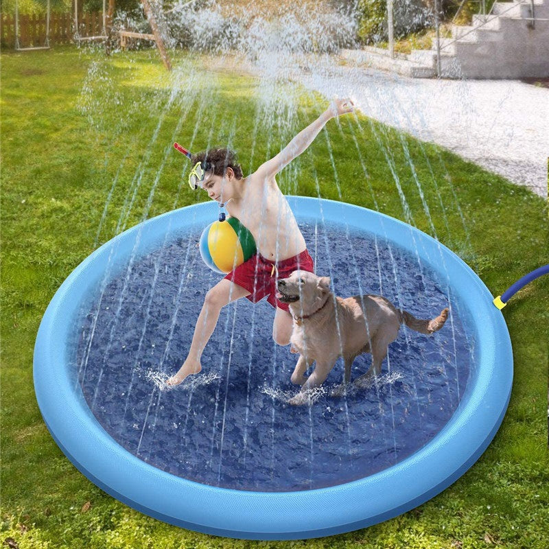 Baby Splash Pad 67 inch sprinkler play mat - product detail view